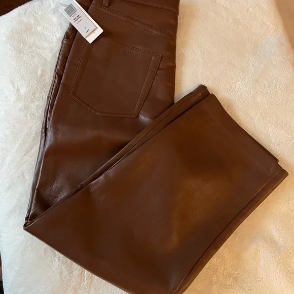 Aritzia Wilfred Melina Cropped Vegan Leather Pants - NWT - 4 - Picture 10 of 11